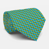 Patchwork Rwanda Flag Pattern Krawatte (Gerollt)
