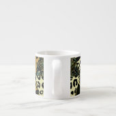 Patchwork Safari: Aquarell Animal Print. Espressotasse (Rückseite)