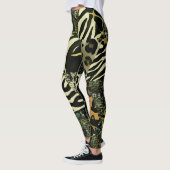 Patchwork Safari: Aquarell Animal Print. Leggings (Links)