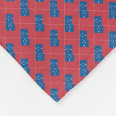 Patchwork Samoa Flag Muster Fleecedecke (Ecke)