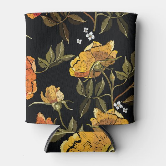 Patchwork Sanft: Handgezeichnetes Design Dosenkühler (Vorderseite)