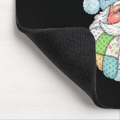 Patchwork Santa Claus Face Preppy Girly Christmas Mousepad (Ecke)
