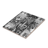 Patchwork, Schädelcollage Fliese (Seite)