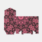Patchwork-Schal aus rosa und schwarzem Zierschal Geschenkschachtel (Ungefaltet)