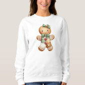 Patchwork-Schneemann-Weihnachten Sweatshirt (Vorderseite)