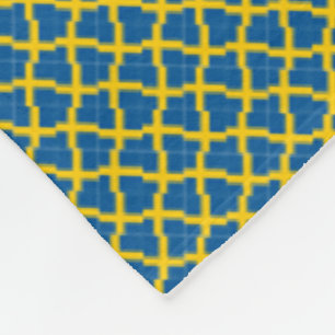 Patchwork Schweden Flaggenmuster Fleecedecke