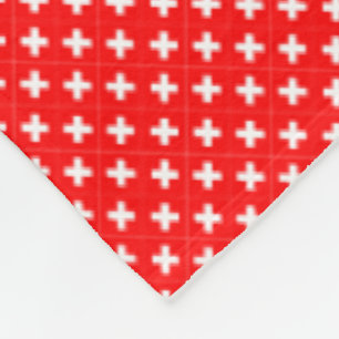 Patchwork Schweiz Flaggenmuster Fleecedecke