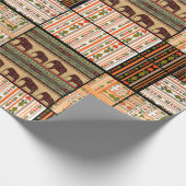 Patchwork seamless african ornamental pattern text geschenkpapier (Ecke)
