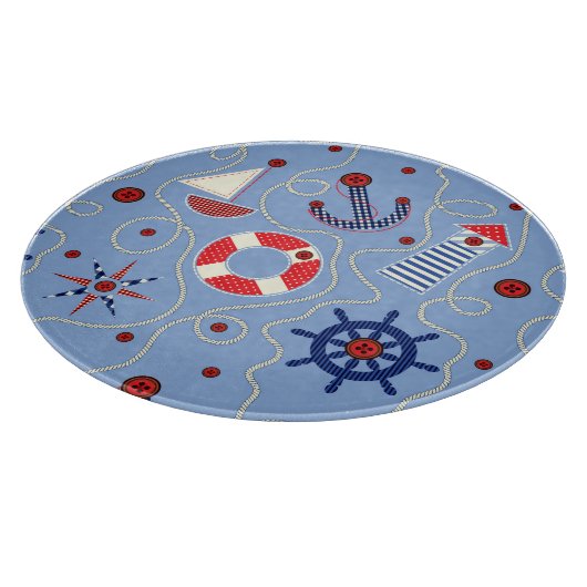 Patchwork-Seeentwurf Schneidebrett (Ecke)