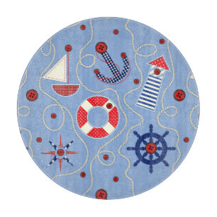 Patchwork-Seeentwurf Schneidebrett