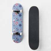 Patchwork-Seeentwurf Skateboard (Vorderseite)