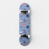 Patchwork-Seeentwurf Skateboard (Vorderseite)