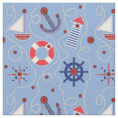Patchwork-Seeentwurf Stoff (Nahaufnahme)