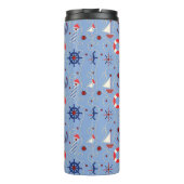 Patchwork-Seeentwurf Thermosbecher (Rückseite)