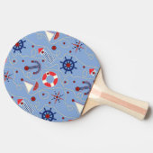 Patchwork-Seeentwurf Tischtennis Schläger (Seitenansicht)