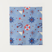 Patchwork-Seeentwurf Wandteppich (Vorderseite)