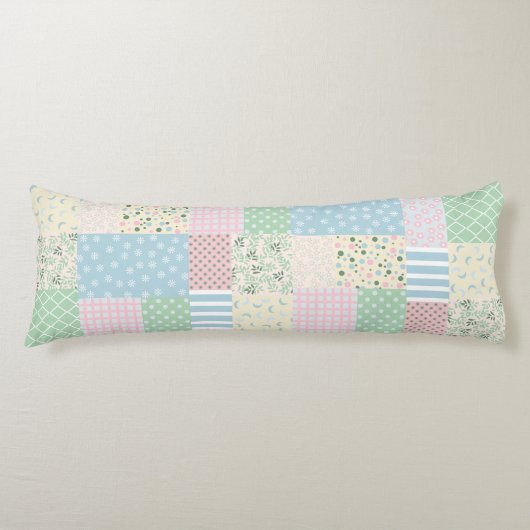 Patchwork Seitenschläferkissen (Vorderseite)