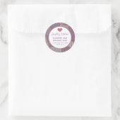 Patchwork selbstgemachte Marmelade klassischer run Runder Aufkleber (Tasche)