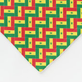Patchwork Senegal Flag Muster Fleecedecke (Ecke)