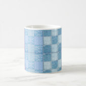 Patchwork-Shabby Chic 11-Unze-klassische weiße Kaffeetasse (Mittel)