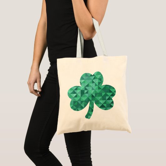 Patchwork Shamrock Tragetasche (Vorderseite (Produkt))