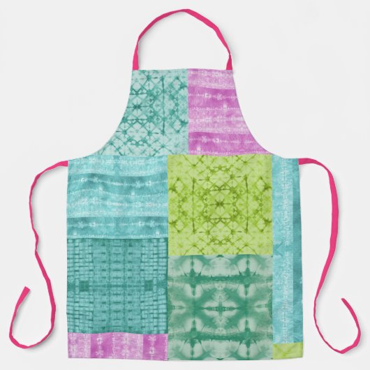 Patchwork Shibori  Schürze (Vorderseite)