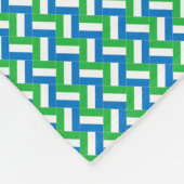 Patchwork Sierra Leone Flag Muster Fleecedecke (Ecke)