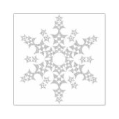Patchwork Snowflake Gummistempel (Prägung)