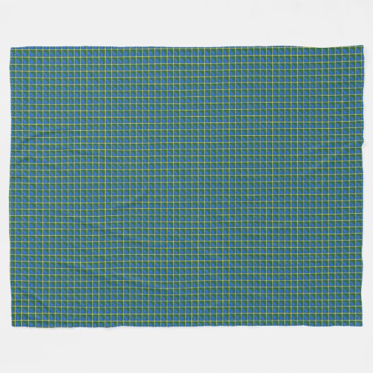 Patchwork Solomon Islands Flaggenmuster Fleecedecke (Vorderseite (Horizontal))