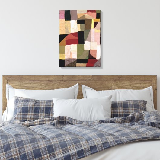 Patchwork (Son's Cradle) | Sonia Delaunay | Leinwanddruck (Insitu (Schlafzimmer))
