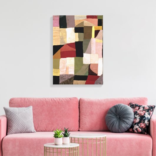 Patchwork (Son's Cradle) | Sonia Delaunay | Leinwanddruck (Insitu (Wohnzimmer))