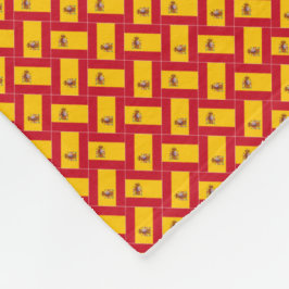 Patchwork Spanien Flaggenmuster Fleecedecke