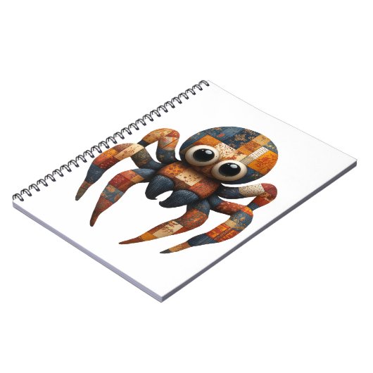 Patchwork Spider Notebook Notizblock (Linke Seite)