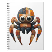 Patchwork Spider Notebook Notizblock (Vorderseite)