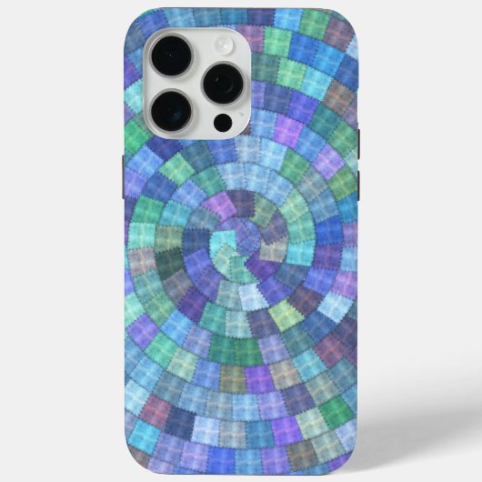 Patchwork Spiral Quilt iPhone Tough Case-Mate iPhone Hülle (Rückseite)
