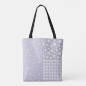 Patchwork Spring Light Lavendel Muster Tote Bag Tasche (Rückseite)