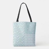 Patchwork Spring Light Turquoise Muster Totbeutel Tasche (Rückseite)
