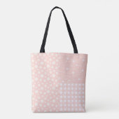 Patchwork Spring Pastell Pink Muster Tote Beutel Tasche (Rückseite)