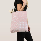 Patchwork Spring Pastell Pink Muster Tote Beutel Tasche (Von Nahem)