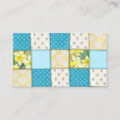 Patchwork Standard, 3,5" x 2,0" Visitenkarte (Rückseite)