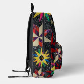 Patchwork Star Quilt Muster Bedruckter Rucksack (Links)