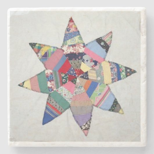 Patchwork star Untersetzer (Vorderseite)