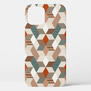 Patchwork Stars Vintag Brown Green Case-Mate iPhone Hülle