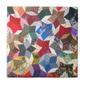 Patchwork-Steppdecke Fliese (Vorderseite)