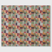 Patchwork-Steppdecke Geschenkpapier (Flach)