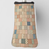 Patchwork-Steppdecke in gedämpften Farben Golf Hea Headcover (Rotieren 90)