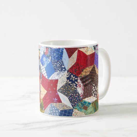 Patchwork-Steppdecke Kaffeetasse (VorderseiteRechts)