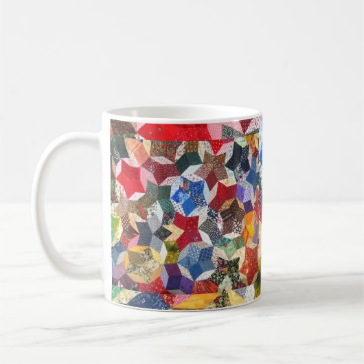 Patchwork-Steppdecke Kaffeetasse (Links)
