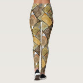 Patchwork Steppdecke Keramik Fliesen Kreise Mandal Leggings (Rückseite)
