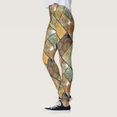 Patchwork Steppdecke Keramik Fliesen Kreise Mandal Leggings (Links)
